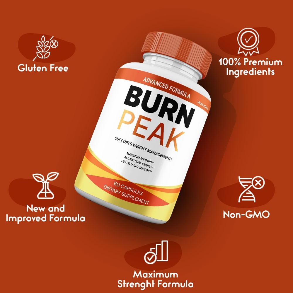 Burn Peak Capsules, Max Strength, BurnPeak All Natural Supplement (3 Pack)