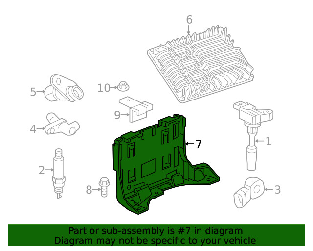 Genuine GM Engine Control Module Bracket 23433366