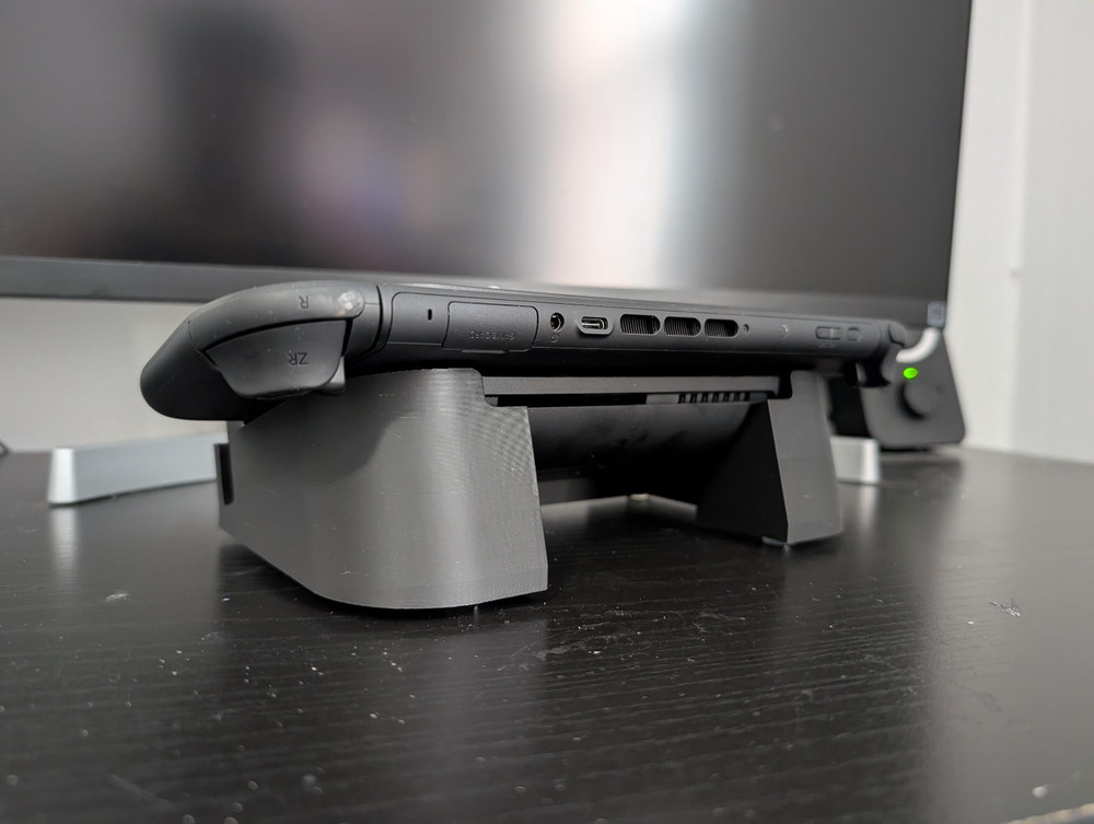 Nintendo Switch 2 Angled Horizontal Dock Stand for Smaller Shelves