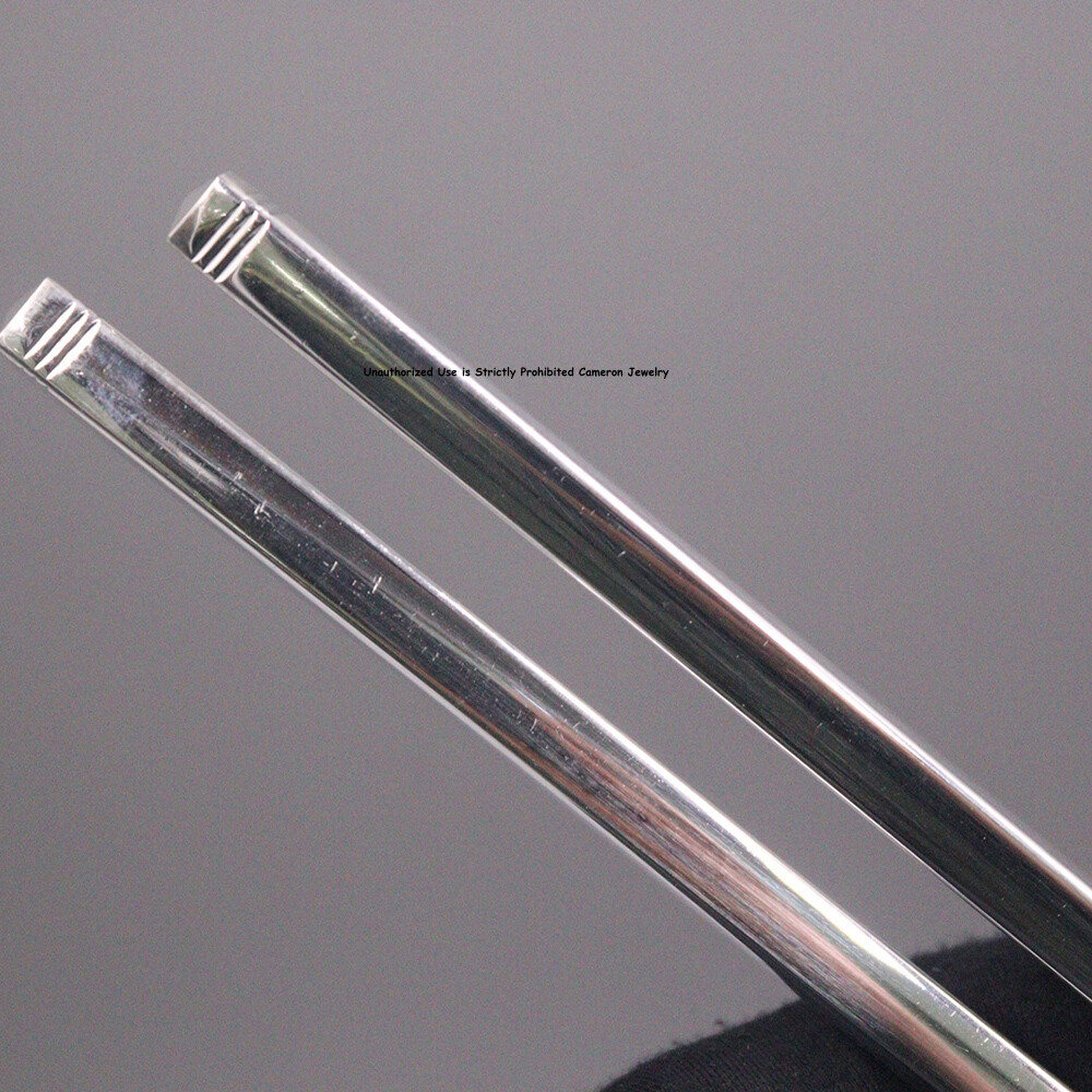 Solid S999 Fine Silver 999 Healthy Square Chopsticks Dinnerware 36-37g 8inch