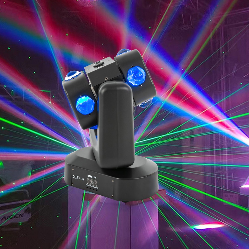 Infinite Rotating Strobe Lights DMX512 Stage Lighting Multi-Effects Party Light