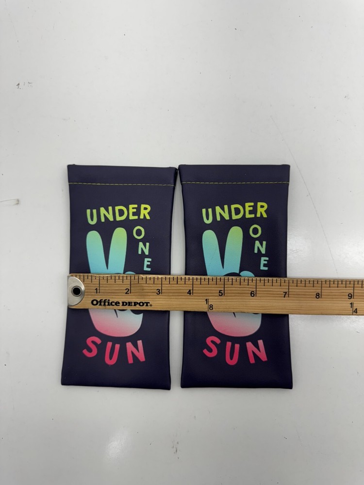2 Pack Graphic Print Under One Sun Soft Shell Sunglasses Case