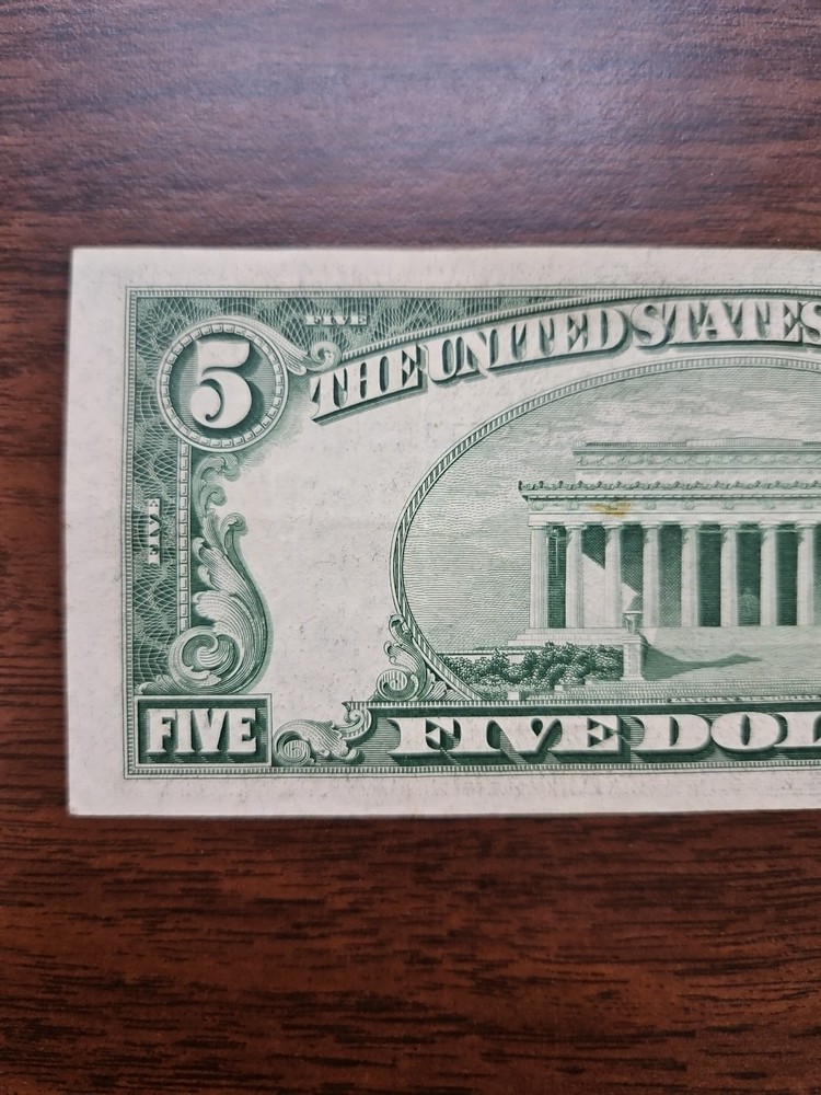 1953 STAR $5 Five Dollar Silver Certificate Note Fr#1655*