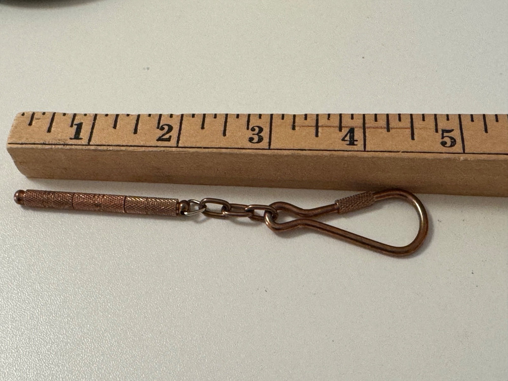 Vintage Copper Key Chain Mini Screwdrivers