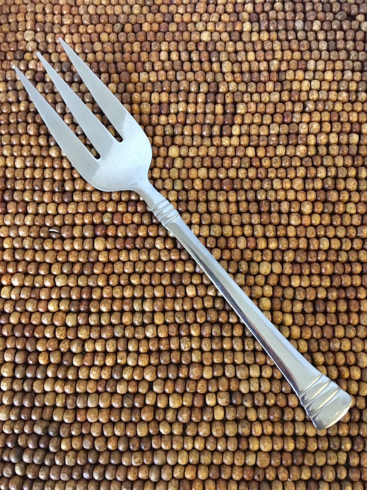 Cambridge Stainless Ridges Bands CODIE GLOSSY Cold Meat Serving Fork 8 5/8"