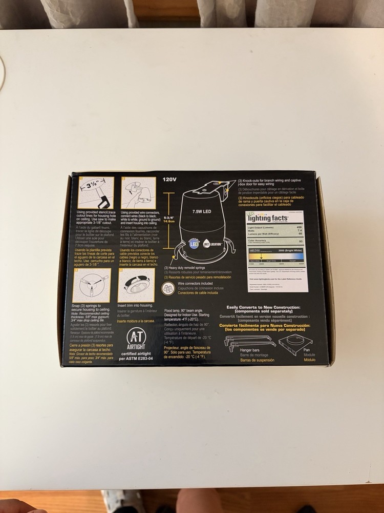 Lithonia Lighting 3 in. Recessed Baffle Integrated LED Light Kit Matte