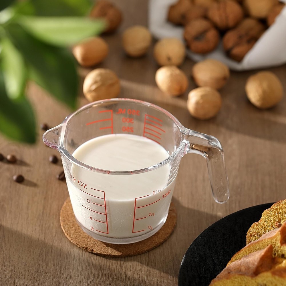 Glass Measuring Cup For Baking & Cooking kitchen Essentials Tools