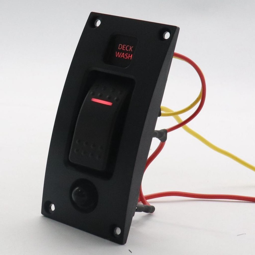 Deck Wash Rocker Switch Panel LED Washdown controller