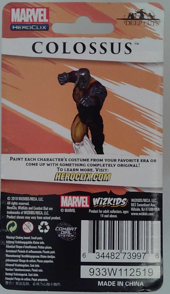 MARVEL HEROCLIX DEEPCUTS: COLOSSUS  (WZK 73997)