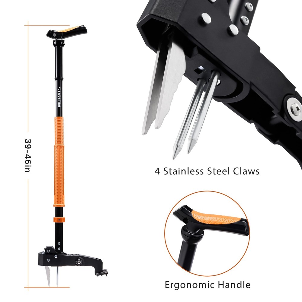 MORAIS Weed Puller Tool, Stand Up Heavy Duty Garden Tool with...