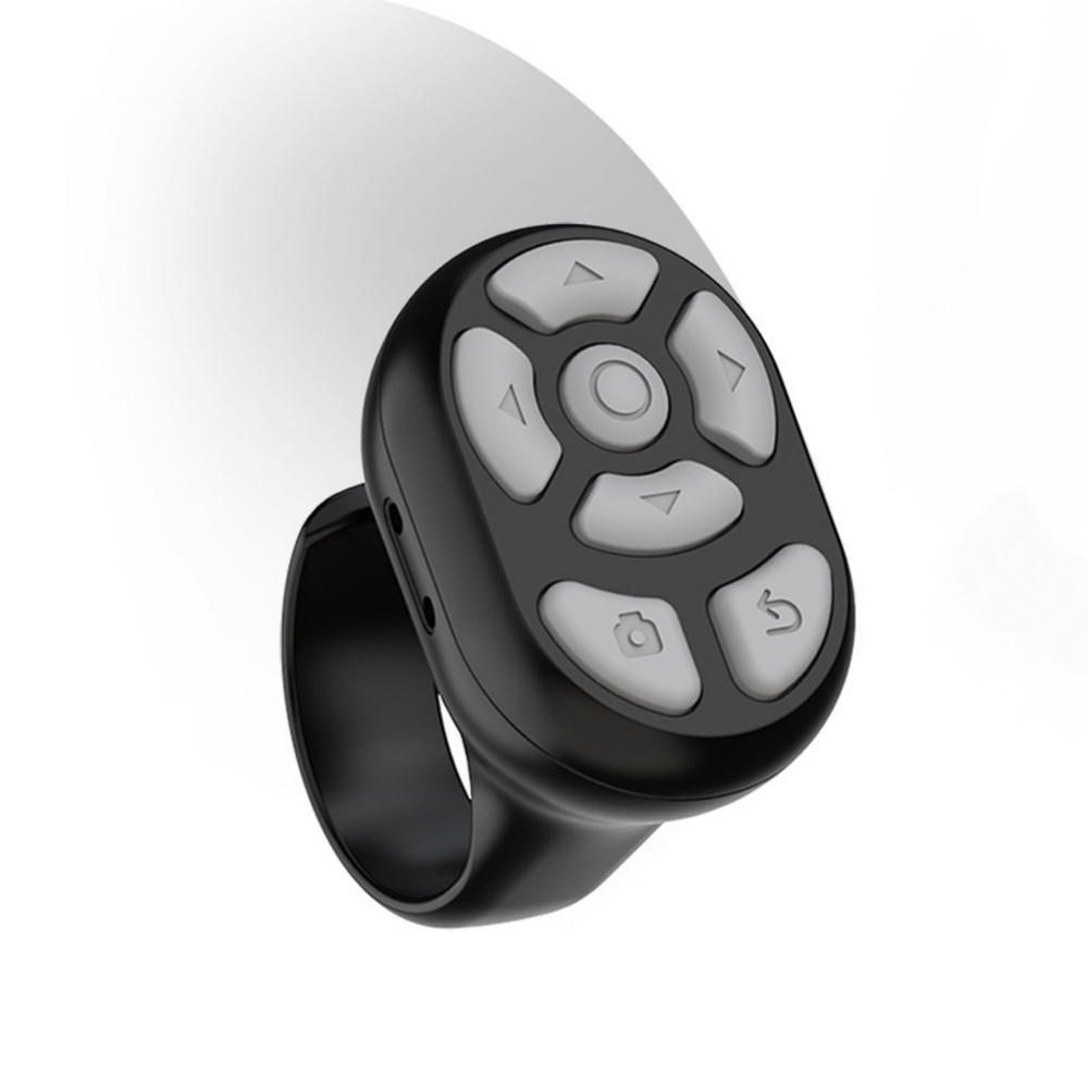 Black Remote Control Scrolling Ring With Charging Compartment Versatile Tool