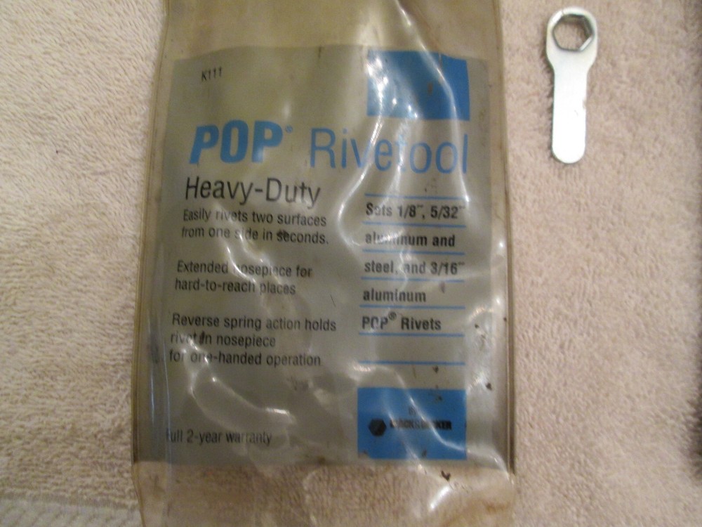 'POP' Rivetool K111 Heavy Duty Reverse Spring Action One Hand Operation
