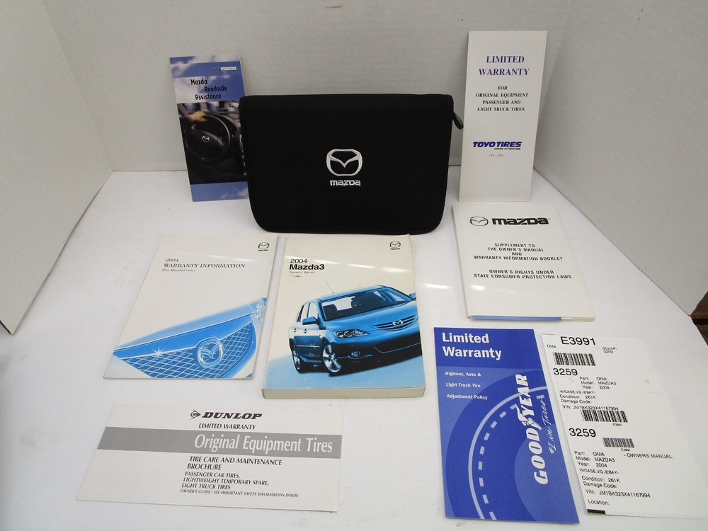 04 MAZDA 3 OWNERS MANUAL OEM