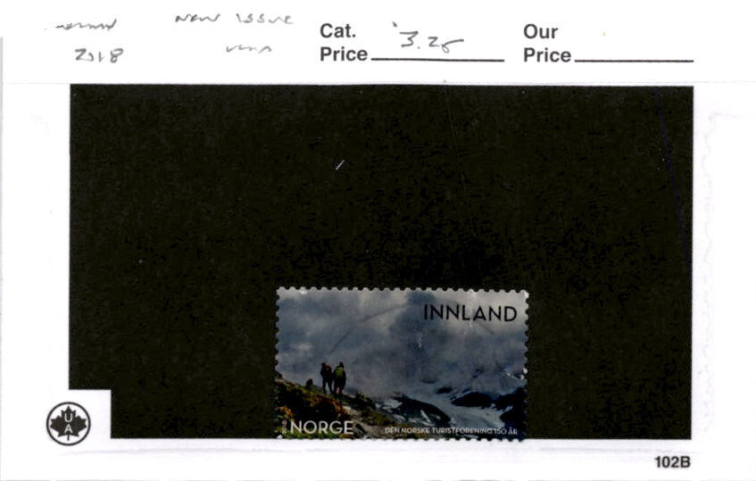 Norway, Postage Stamp, Year 2018, Mountain Hiking (AJ)