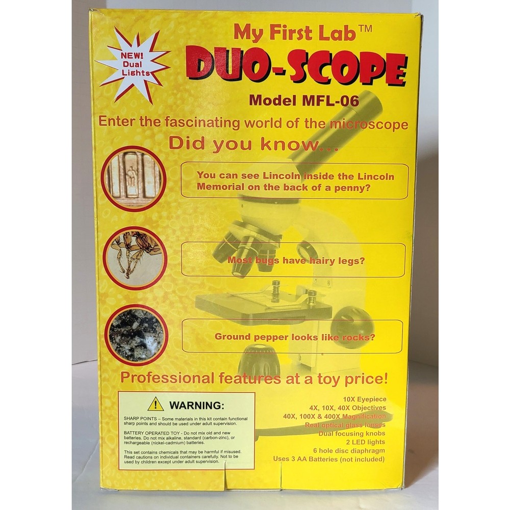 My First Lab Duo-Scope Microscope MFL-06 Children Student Beginner Science STEM