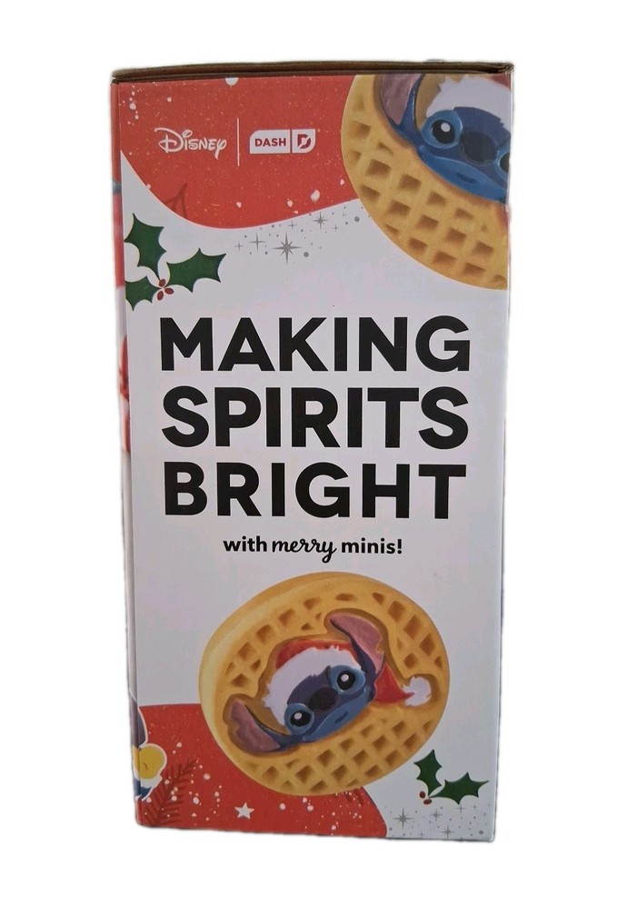 Disney Dash Stitch Santa Mini Waffle Maker