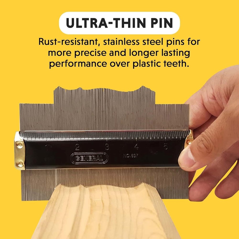 GENERAL TOOLS, 837, CONTOUR GAGE, 6-Inch