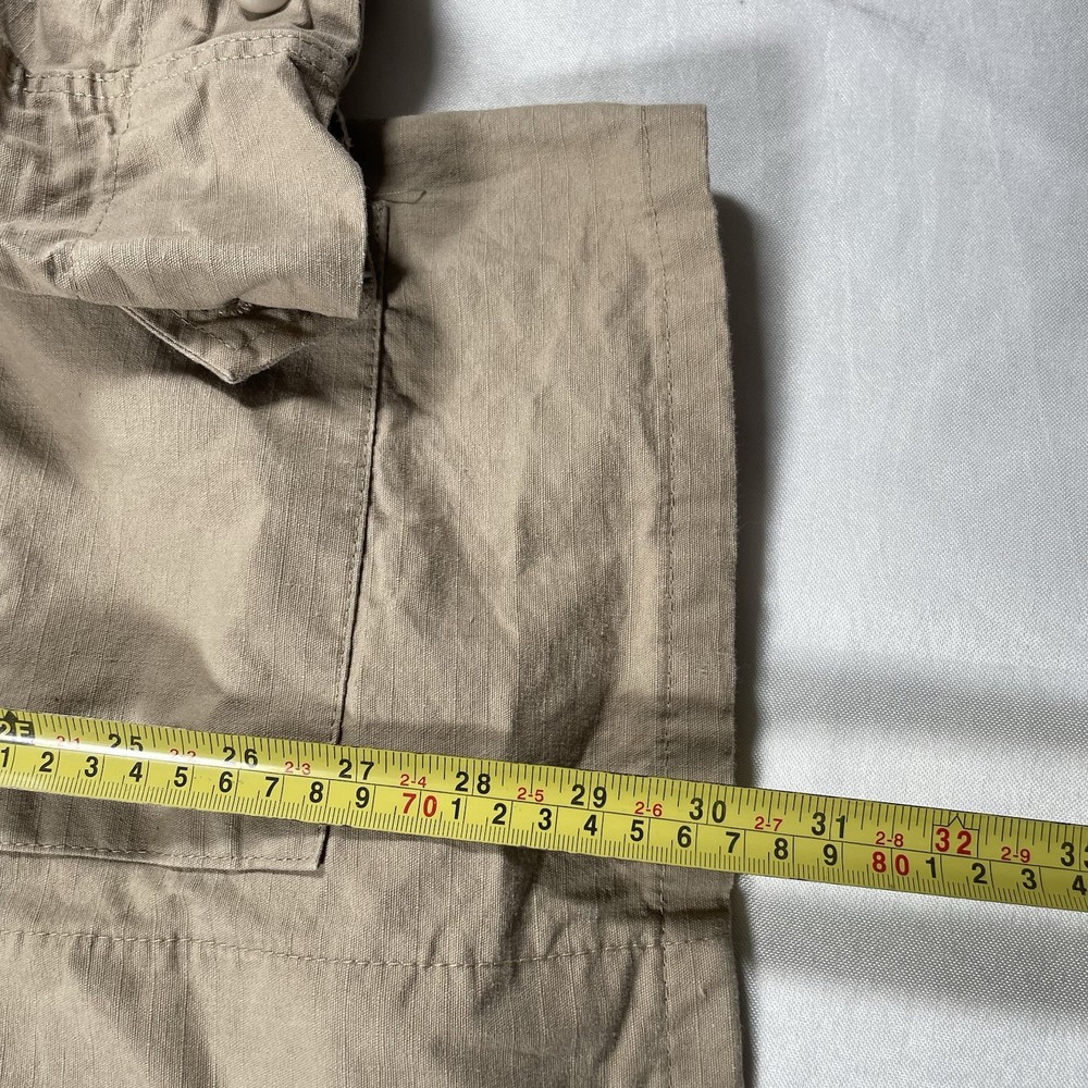 Tru Spec Combat Shirt Rip Stop Tan Medium Long Four Pockets Button Up