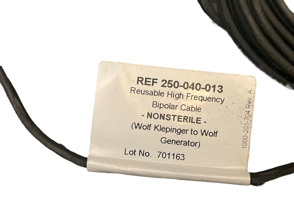 Stryker Endoscopy 250-040-013 Reusable High Frequency Bipolar Cable
