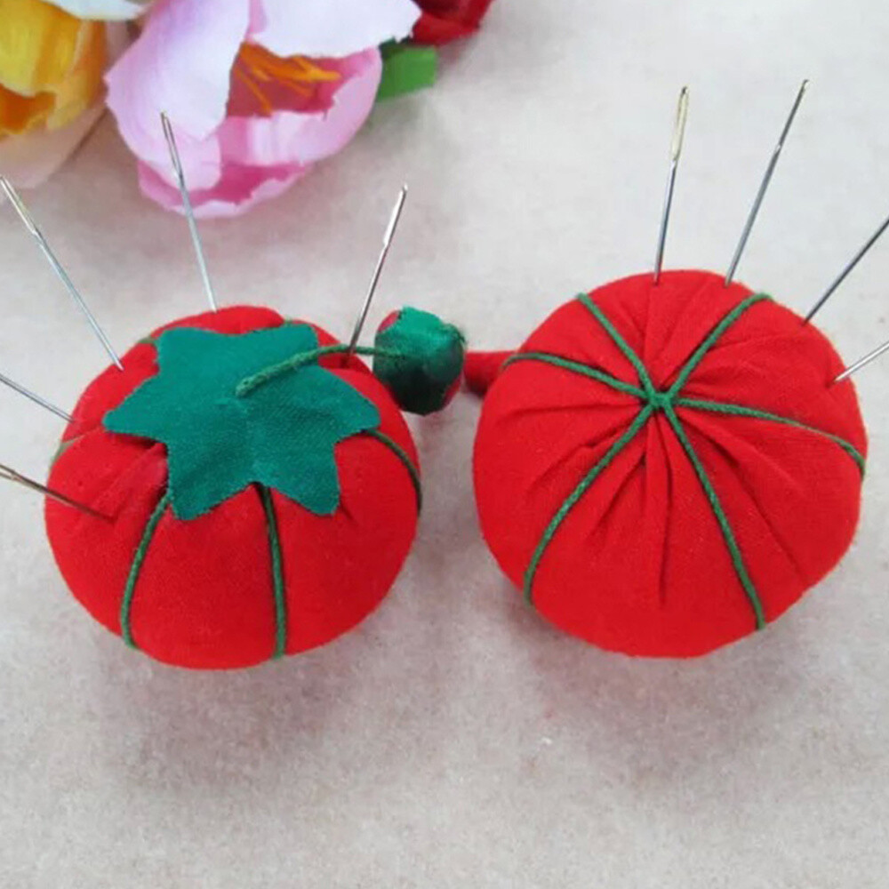 10Pcs Handcraft Tool Tomato Shaped Cushion for Sewing