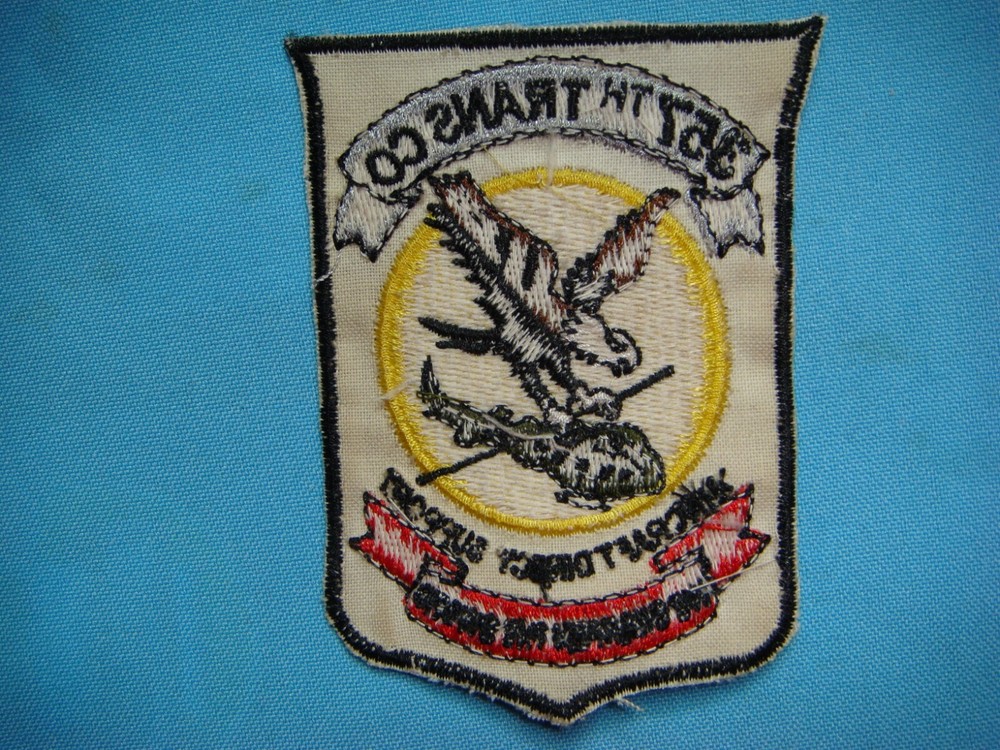 VIETNAM WAR PATCH, US 357th TRANSPORTATION Co. AIRCRAFT DIRECT SUPPORT