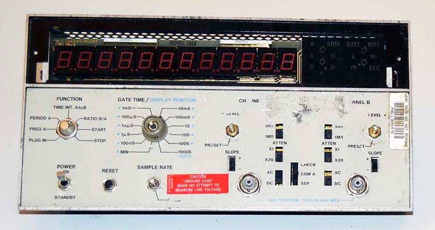 HP 5345A Electronic Frequency Counter Front Panel Control and Display Module