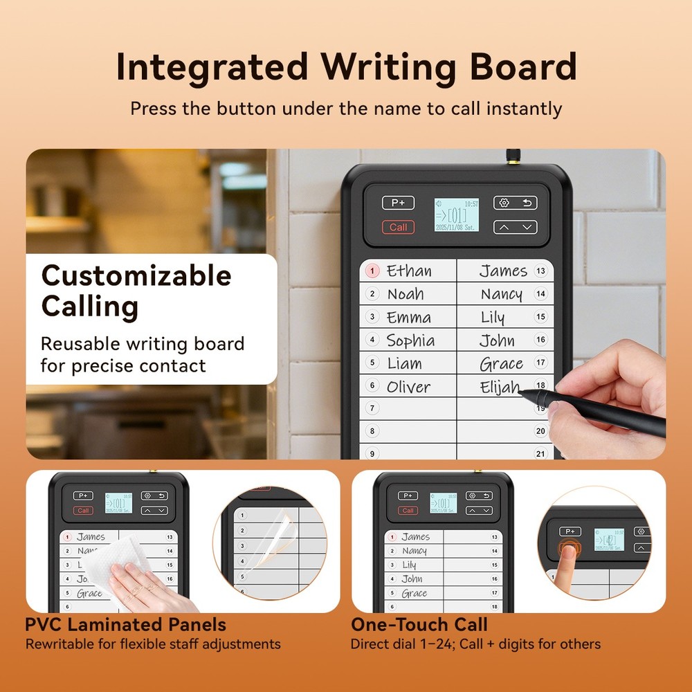 TD037 TD114 Kitchen Transmitter Pager,Server Transmitter,for Commercial Kitchens
