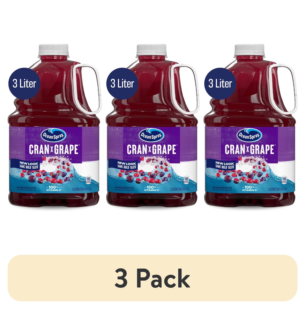 Ocean Spray Cran-Grape Juice Drink 101.4oz 3 Pack