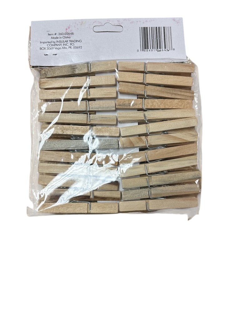 Pinche de Ropa Madera 48Pzs Pack 2