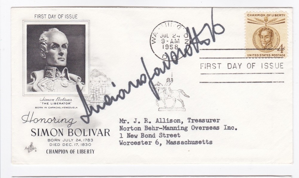 Luciano Pavarotti Autographed FDC Envelope