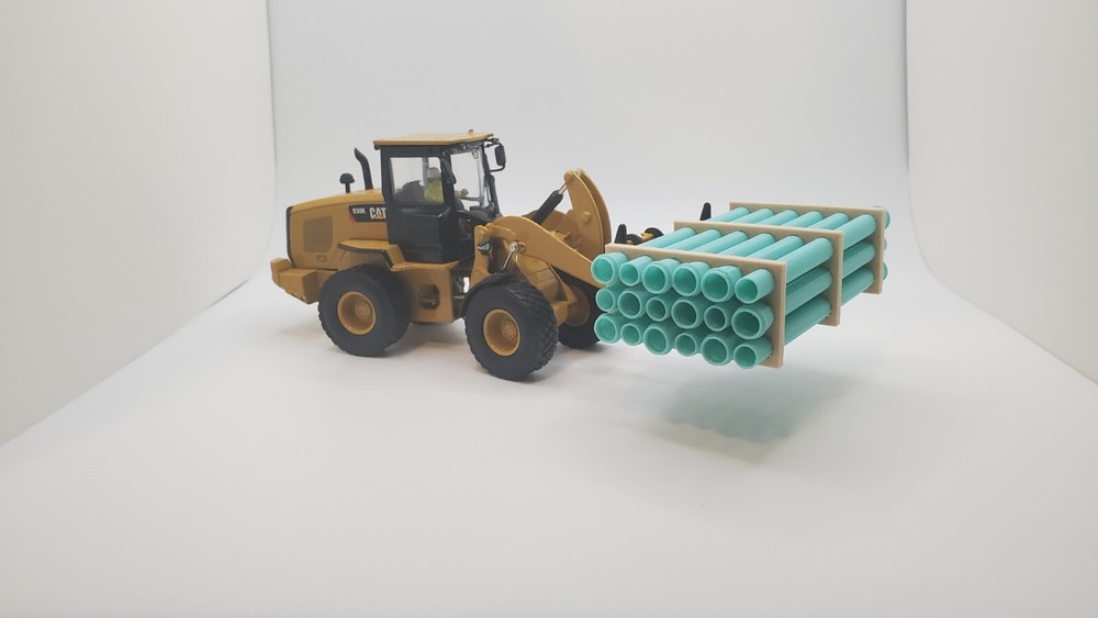 1/50 Scale 12" Sewer Pipe Trailer Load/Diorama Accessory