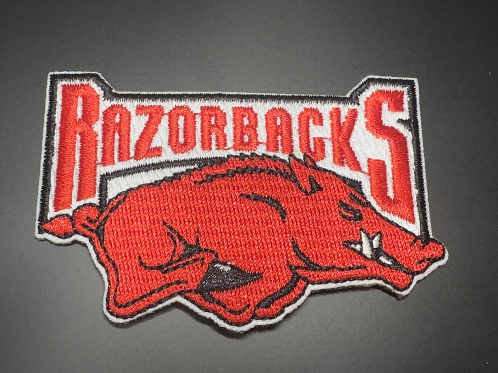 Arkansas Razorbacks Embroidered Iron On Patch