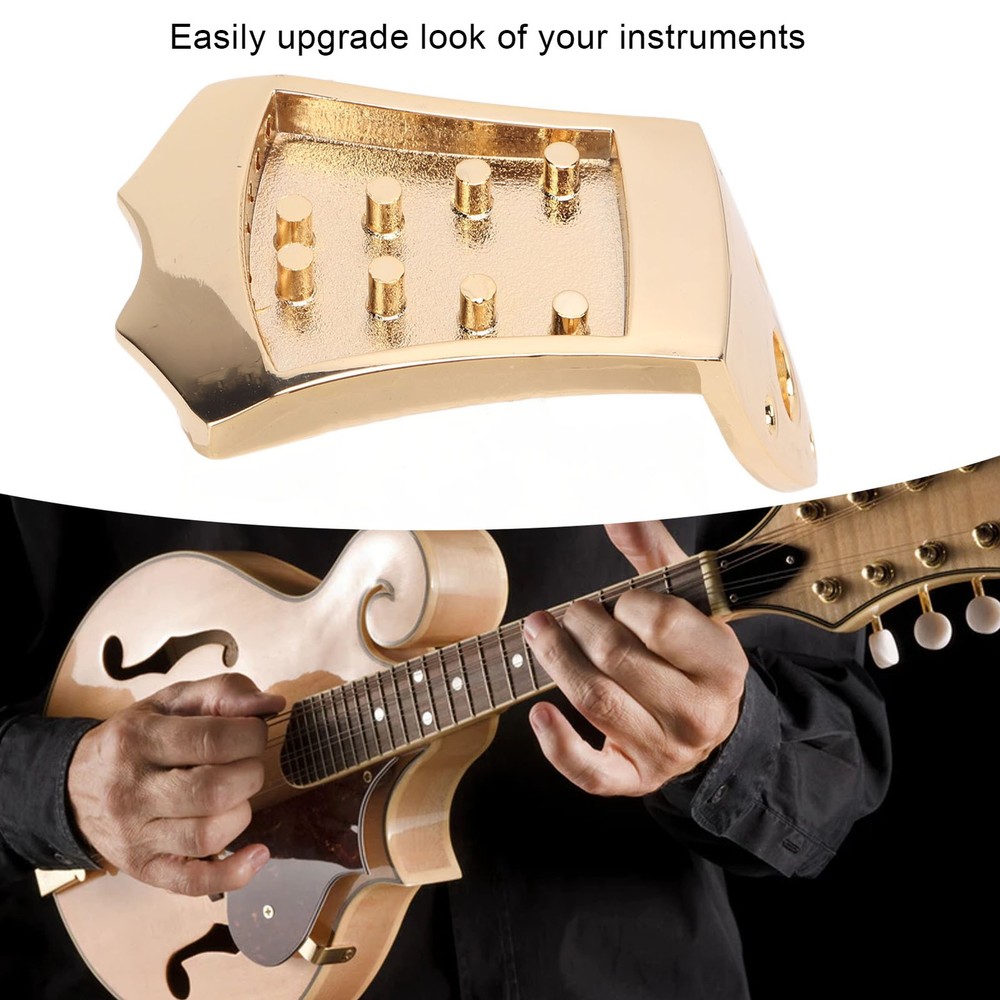 8 String Metal Mandolin Tailpiece For Improved Performance