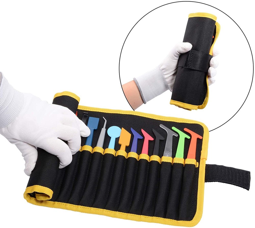 Mini Micro Wrap Stick / Squeegee Set - With Micro Fine Fiber Felt