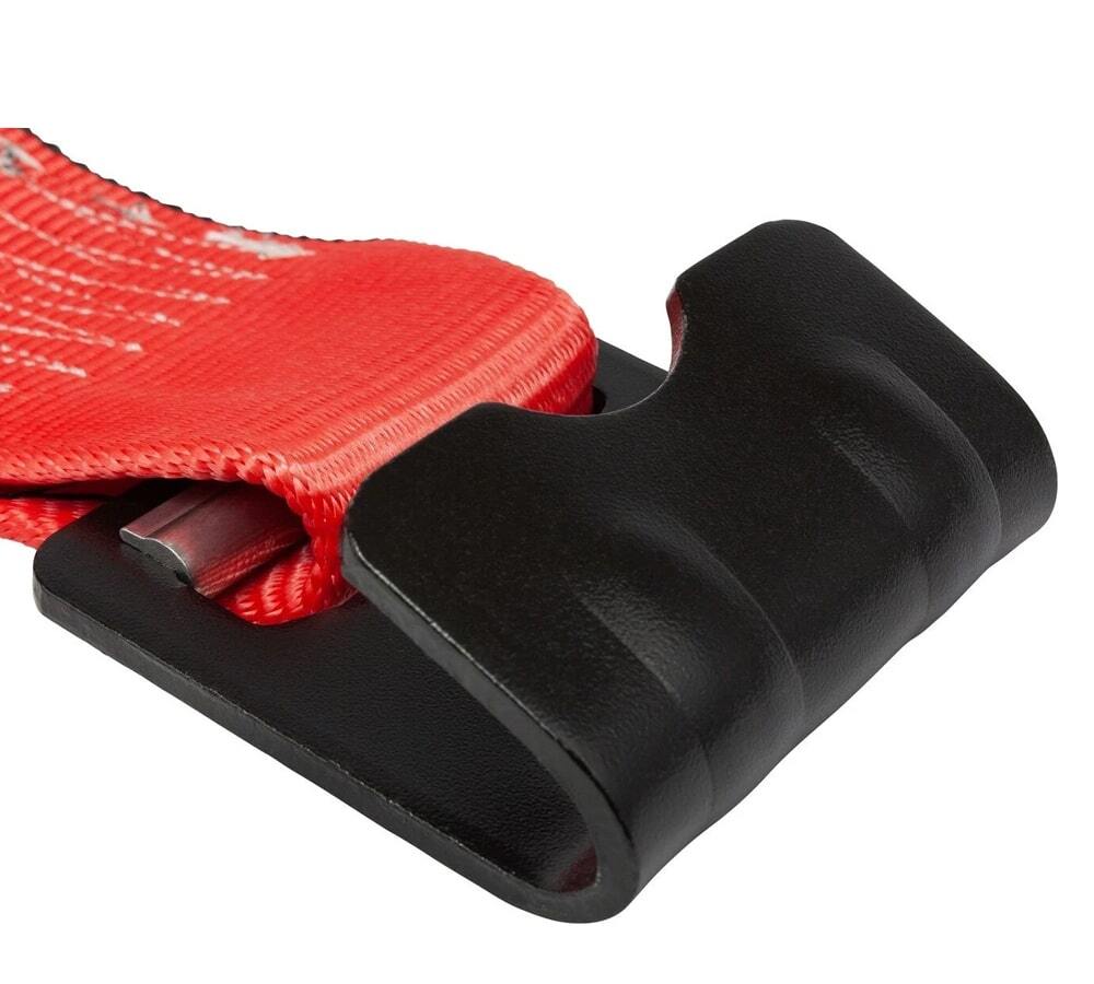 (20 Pack) 4" x 30' Winch Strap with Flat Hook - Red