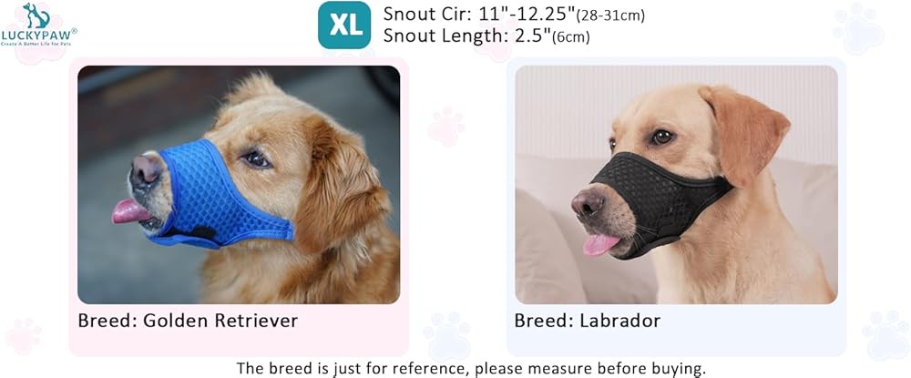 LUYPAW Soft Muzzle for Medium Lar Sized Dogs Beagle Labr rman