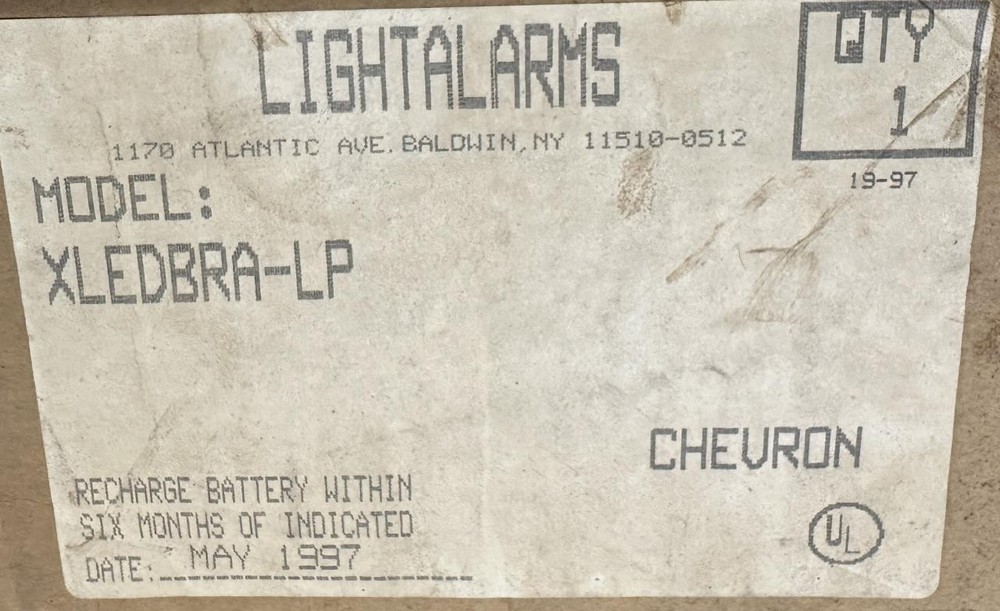 LightAlarms XLEDBRA-LP Galaxy Series Self-Powered LED Panel Exit Sign