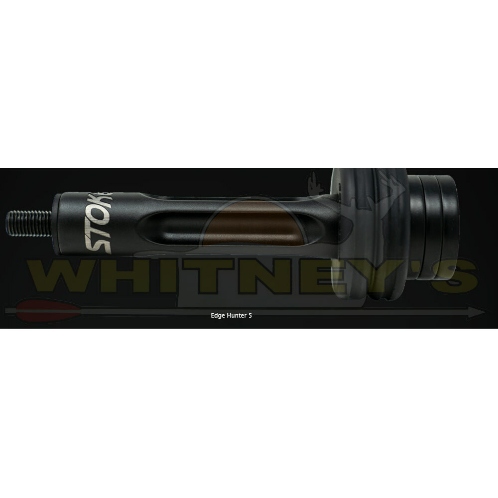 Stokerized Hunter Edge Stabilizer - 5" - Black - SSEDGE-HTR-5-WTSBLK-DSDBLK