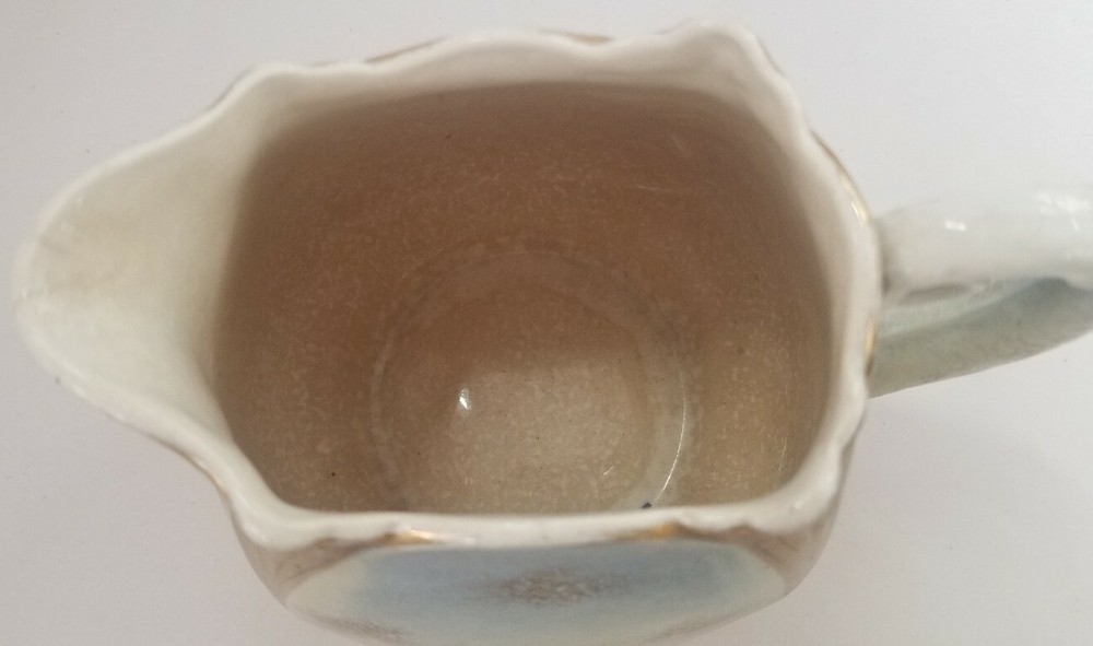 Vintage Art Deco D&D Pitcher Blue With Gilt