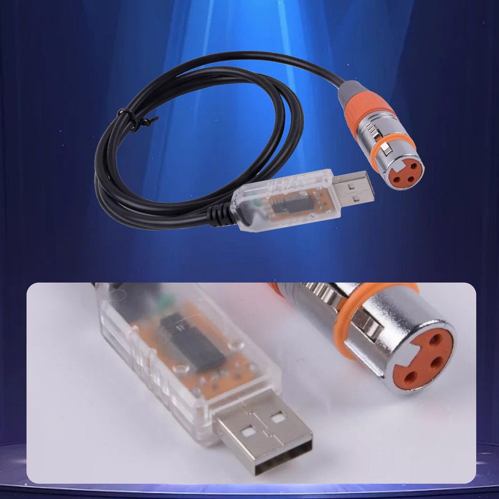 USB to DMX Interface Adapter Cable Stage Light PC DMX512 ControllerDimmer DMX S4