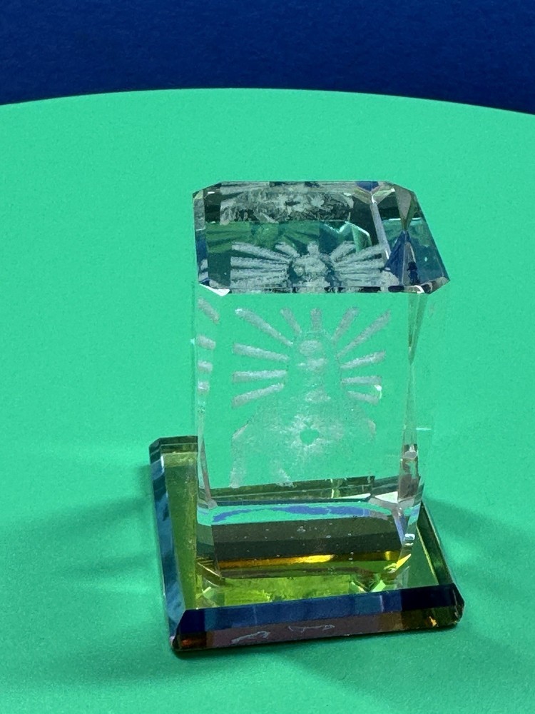 Jesus Bubblegram 3D Etched Glass