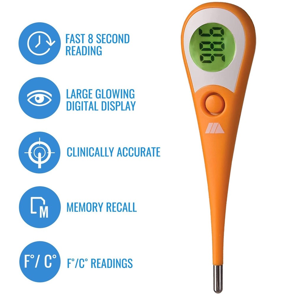 6 Pack- DMI 8-Second Ultra Premium Digital Thermometer