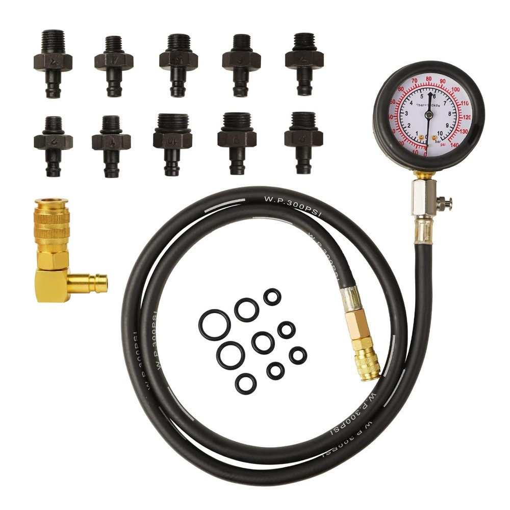 Oil Pressure Tester Tool, kit, 0-140 PSI PressureTestDiagnostic Tools, Engine...