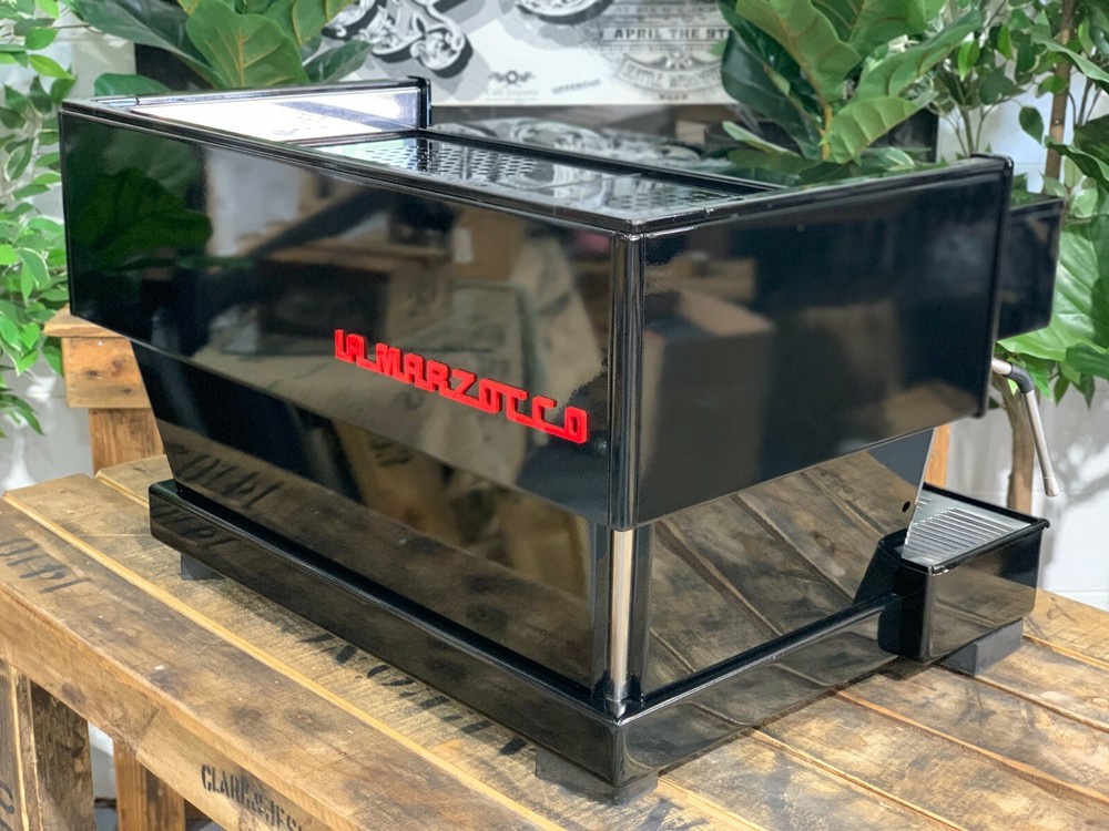 LA MARZOCCO LINEA CLASSIC CUSTOM GLOSS BLACK 2 GROUP ESPRESSO COFFEE MACHINE