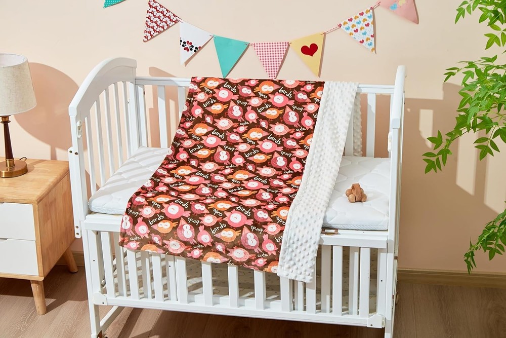 iEvolve Baby Blanket Ultra Soft Double Layer with Dotted Backing Blankets