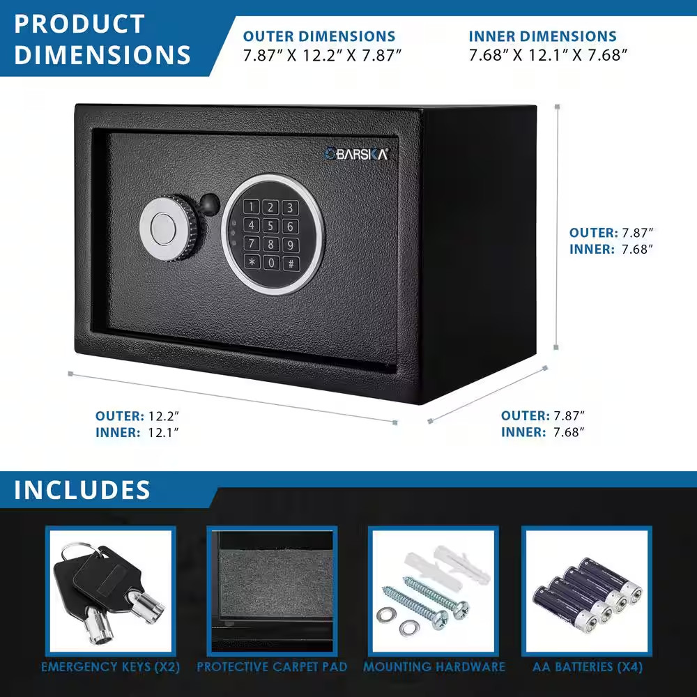 0.41 Cu. Ft. Digital Keypad Security Safe