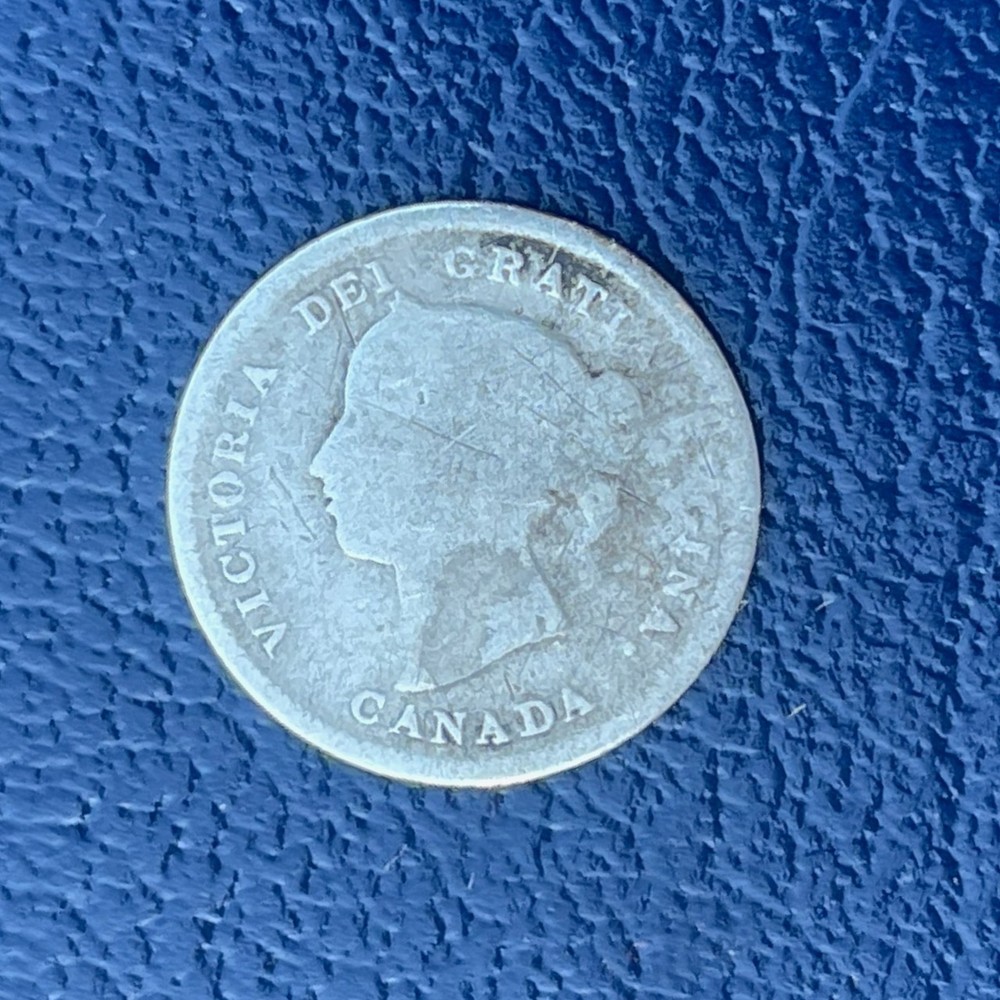 1885 Canada Silver 5 Cents