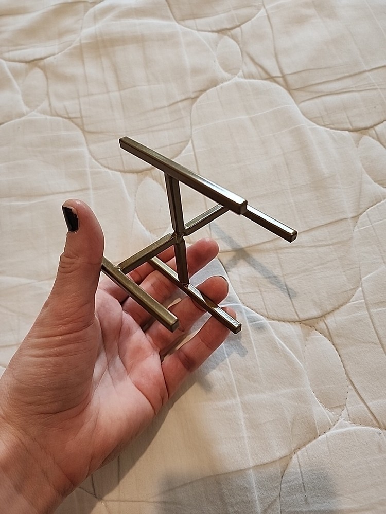 3" Gold Metal Decorative Planter Holder