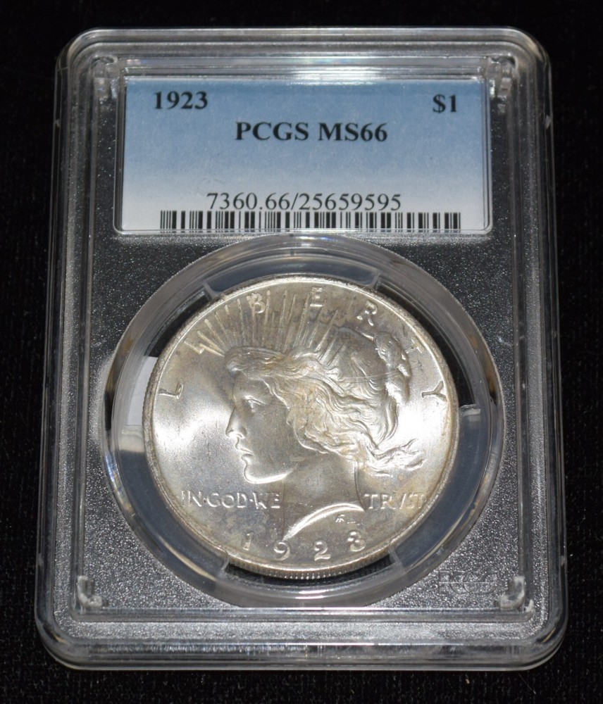 1923 P PCGS MS66 $1 Peace Dollar