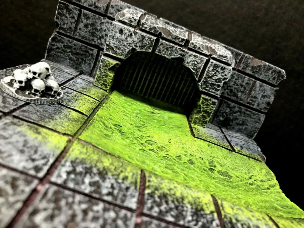 Big Dungeon Sewer Set Terrain 28mm Wargaming Dungeons & Dragons Pathfinder d&d